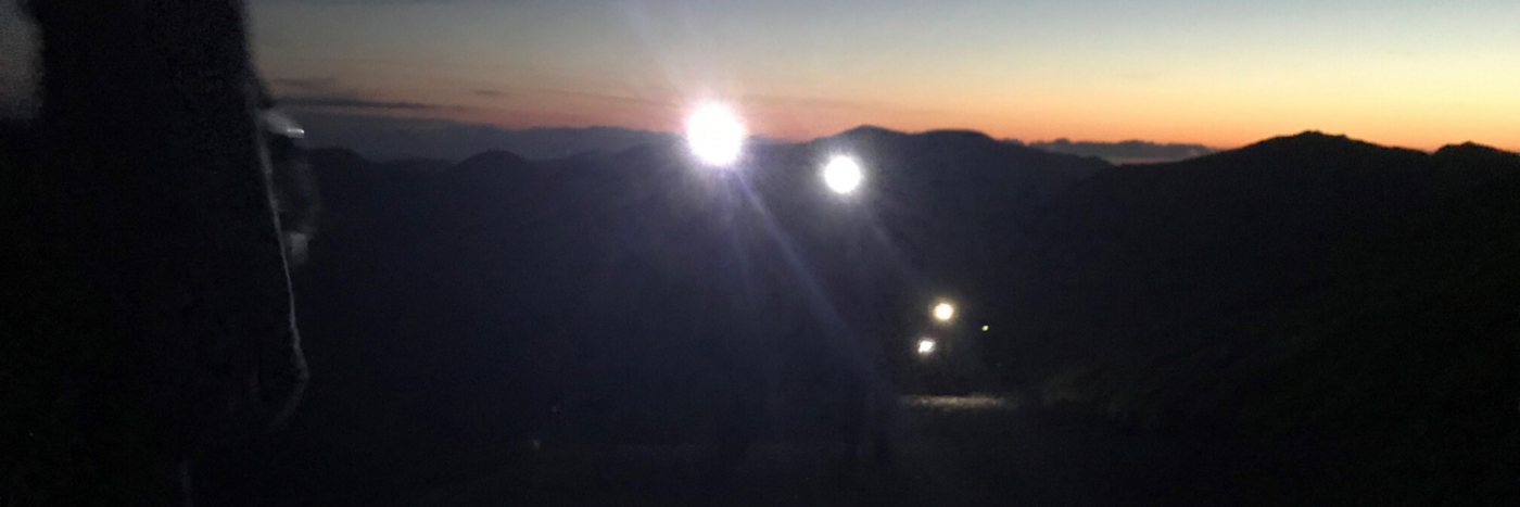 Climbing Snowdon at night